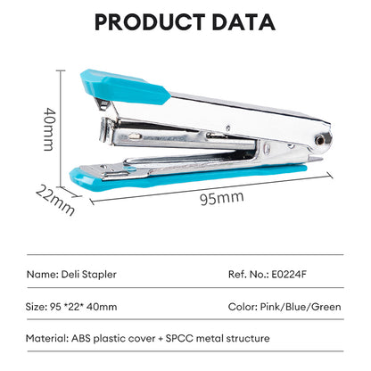 Deli Stapler with Remover 10# Staples Staplers Machine School Office Supplies E0224F