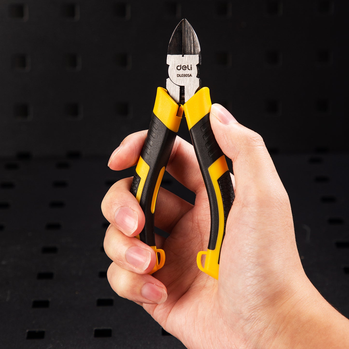 Deli Tools 6"/8" Long Nose Plier High Carbon Steel Needle Nose Plier PVC Two-color Handle