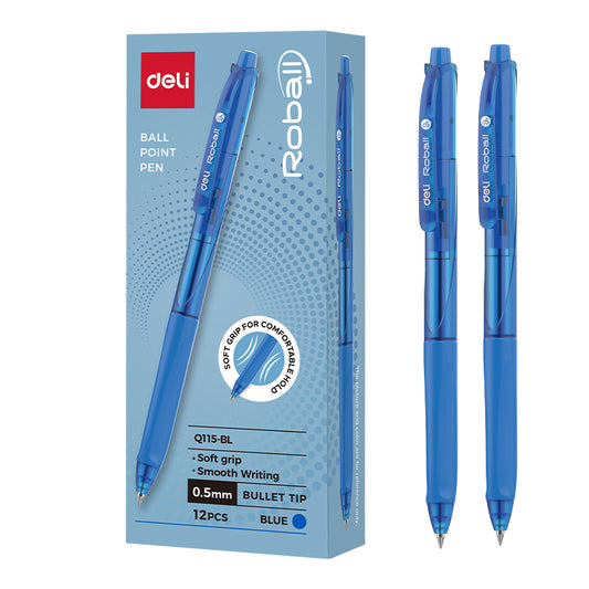 Deli Smooth Gel Pen 0.5mm – Soft Grip, Quick Dry