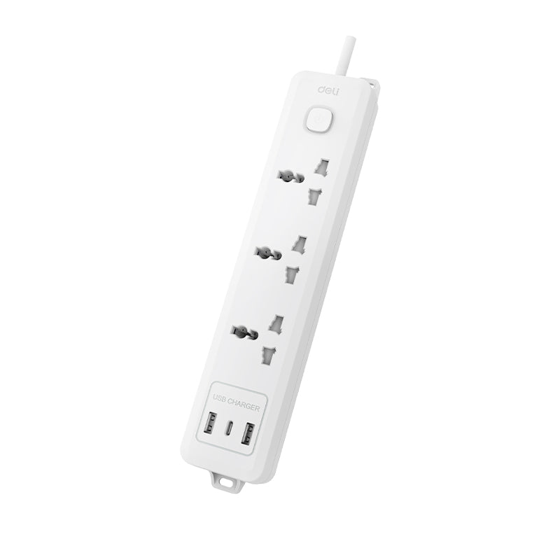 Deli Safe Power Strip with USB Charging