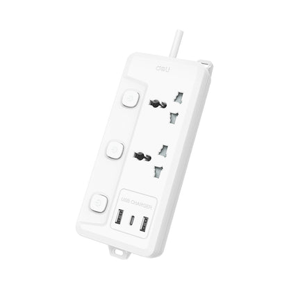 Deli Safe Power Strip with USB Fast Charging
