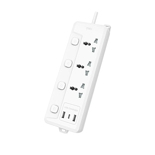 Deli Safe Power Strip with USB Fast Charging