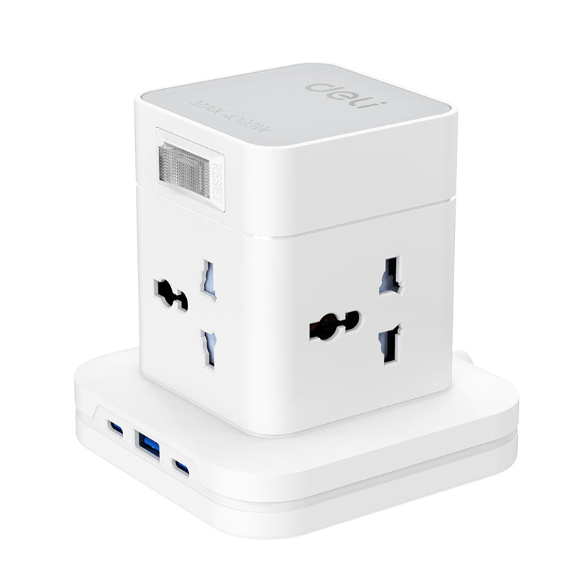 Deli Power Tower Fast Charge – Multi Plug for Home & Desk