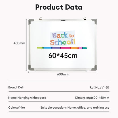 Deli Magnetic Aluminum Whiteboard with Magnetic Marker