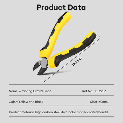 Deli Tools Pliers Set 6"/ 7" Long Nose Plier Heavy Duty Plier Multi-functional Cutter Tool Set