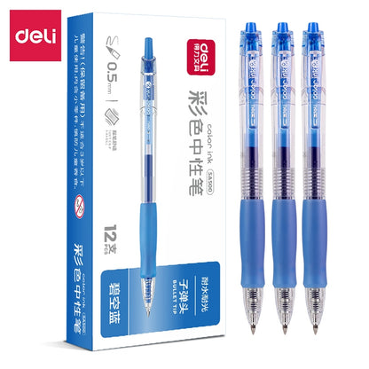 Deli  0.5mm Colorful Roller Pen Quick-Drying Ink SA500 for School Note Writing Stationery