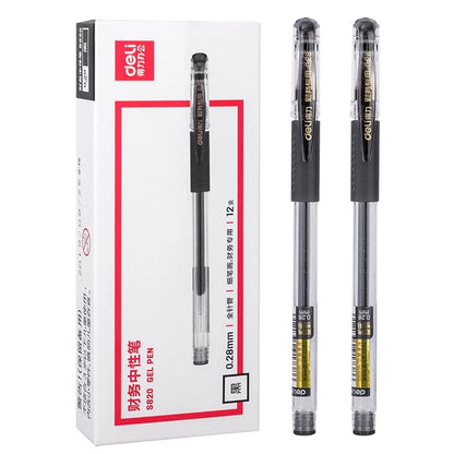 Deli 0.28mm Gel Pen Ballpen Full Needle Tube 12pc S820