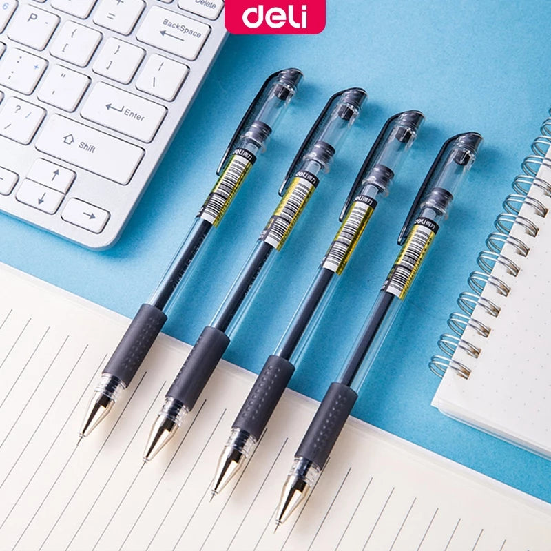 Deli 0.28mm Gel Pen Ballpen Full Needle Tube 12pc S820