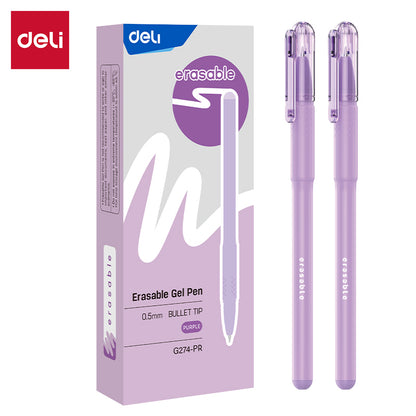 Deli 0.5mm Erasable Neutral Pen Equipped With Special Eraser EG274